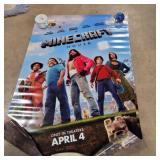 4 minecraft double sided movie posters