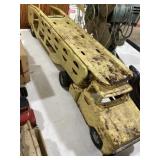 vintage yellow Tonka Car Carrier