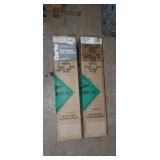 2- new argon disposable gas cylinders for mig