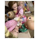 Collection of various dolls