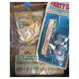 Vintage trading stamps and unopened party cake