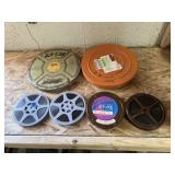 Vintage film reels 1960s