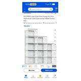 12 piece clear acrylic shoe storage boxes