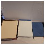 7 legal pads, file folders and date note book