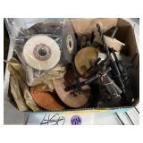 Lathe tools, drill bits, chucks, buffers, etc