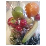 Bag of plastic fruit