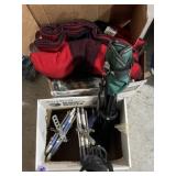 Collapsible camping stools and new blankets