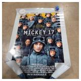 4 'mickey 17' double sided movie posters