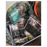 Inflatable decoys feeding hen & super Jake, &