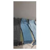 Lee size 16 jeans , rustler size 36x30 jeans ,