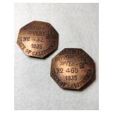 2 Motor vehicle badges