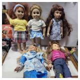 5 dolls
