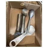 vintage aluminum ice cream scoops