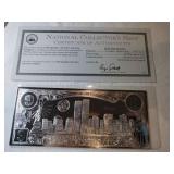 National collector's mint .999 pure silver leaf