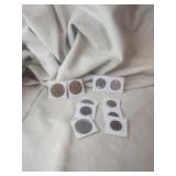 A Collection of Old Coins Inculudes3 Wheat