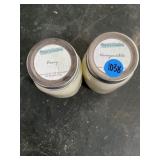 (2) new 16 oz. hand poured soy candles different