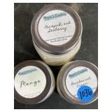 (2) new 8 oz. & (1) 16 oz. hand poured soy