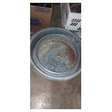 Galvanized oil pans 3 large one small