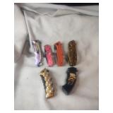 6 Brand New Pocket KnivesA Nice Mix