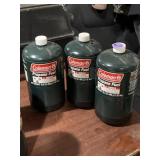 (3) 16.4 ounce Coleman propane fuel tanks