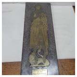 Sir Robert's de bures brass Rubbing replica
