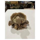 Decorative mushroom dish 6ï¿½ x 6ï¿½
