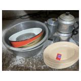 vintage kitchenware and tableware items aluminum