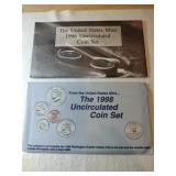 1996 ,1998 uncirculated coin sets