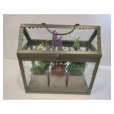 Metal terrarium house