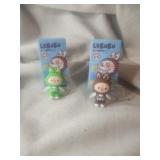2 Brand New LaBuBu1 Green Key Chain 1Brown