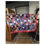 Vintage patchwork quilt top. Size approximately