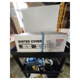 New 10 year solid in-ground pool winter cover.