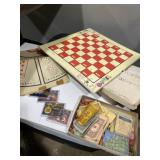 Mix lot with game boards, game pieces, and