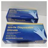 New 200 nitrille disposable gloves size M