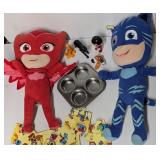 Large PJ Masks Plush, Melissa & Doug Metal Pan &