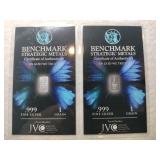2 benchmark 1  grain .999 fine silver