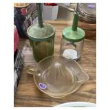 UV glass and clear glass hand mixers and glass