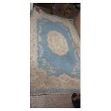 Large blue floral pattern area rug need deep