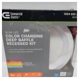 Slim LED6  6 inch deep baffle  recess lighting