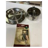 Stainless steel camping plates, stainless steel