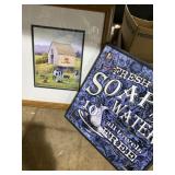 Fresh soap and water wall, decor, and framed