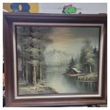 Signed and framed oil painting signed Antonio