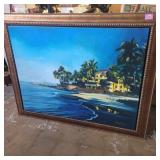 Haim sherrf signed print on canvas framed