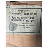 Majestic vent hood blower and motor in box