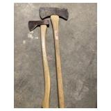 Norlund Hudson Bay axe and 36 inch double bit axe
