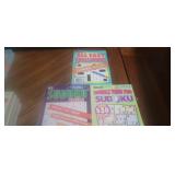 2 NEW SUDOKU Puzzle books and a crossword