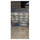 16 compartment bolt organizer with contents