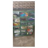 18 compartment bolt organizer with contents