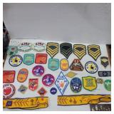 Miltary, Boy scout and bowling patches