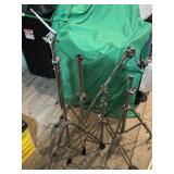 Group of cymbal stands, hardware